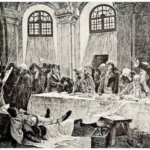 Robespierre's Arrest French Revolution Typogravure Victorian 1894 Fleming DWS4